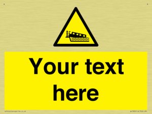 Custom warning grounding narrow boat on lock cill